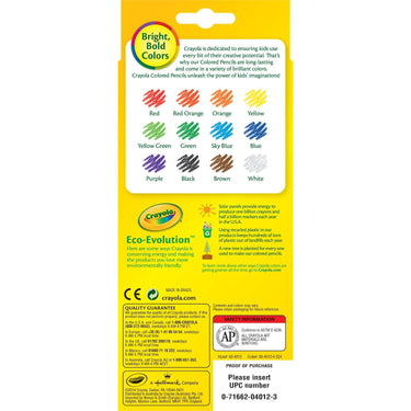 Crayola Full Size Coloured Pencils 12 Pack